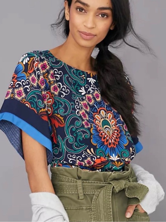 Anthropologie Tops - NWT Anthropologie Vienna Kimono Blouse Size Large